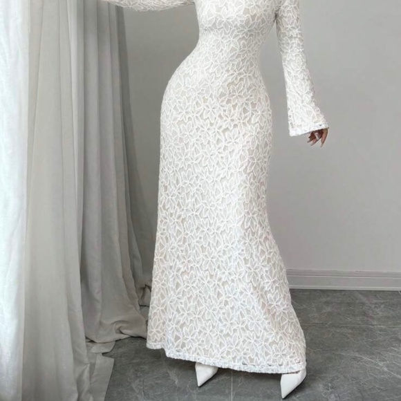 White dress sz M - Picture 2 of 8